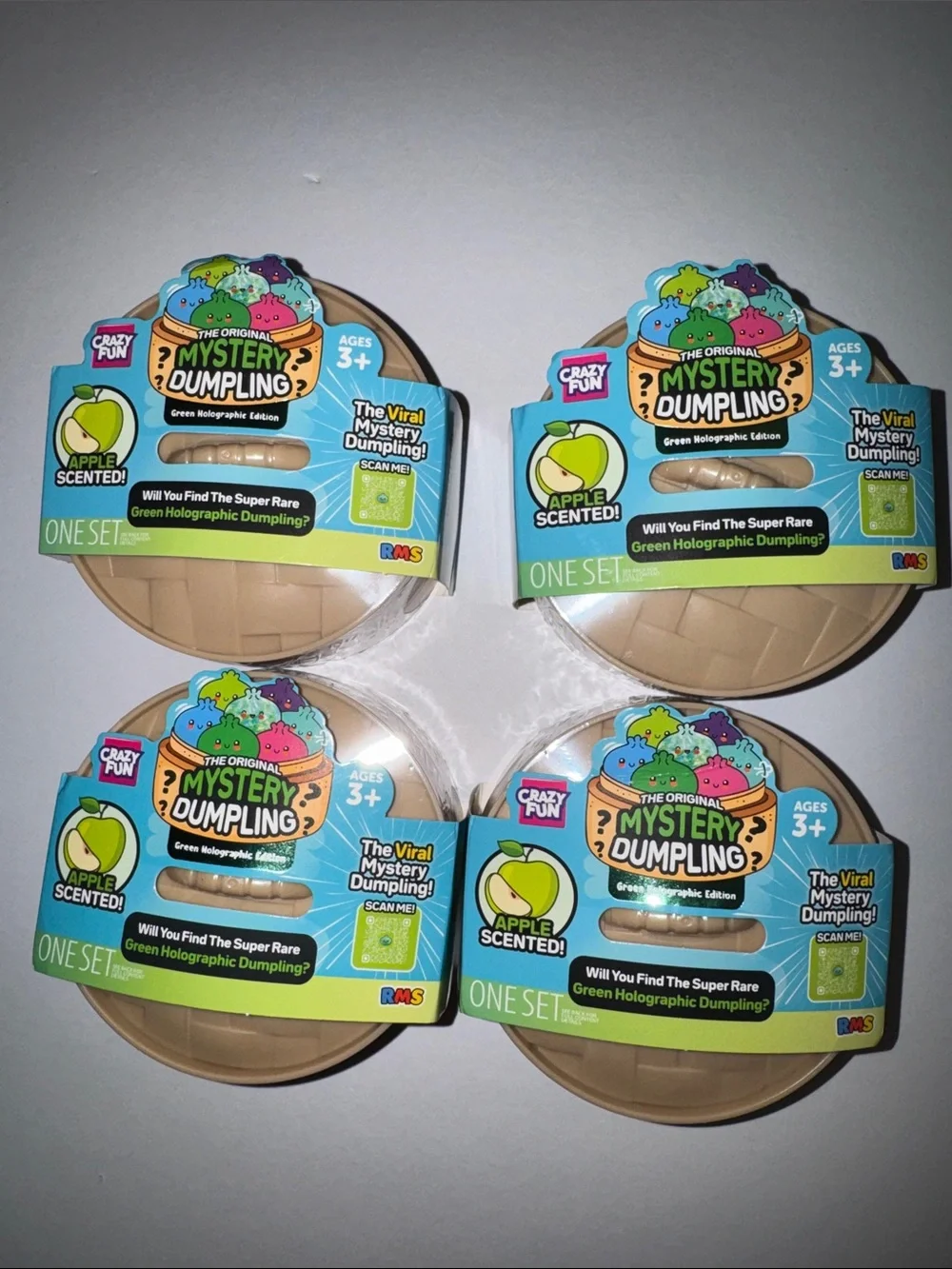 RMS Mystery Dumpling Apple Scented Surprise Toy Set - 4 Pack